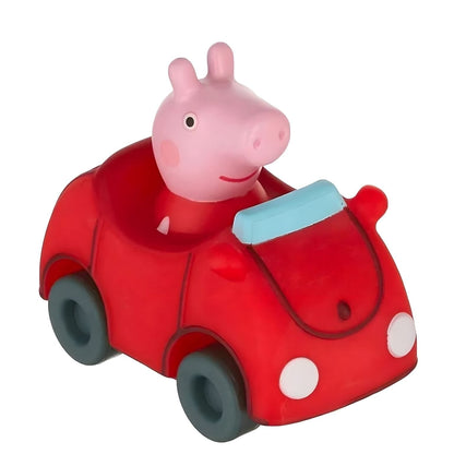 Carro vermelho da Peppa visto de lado