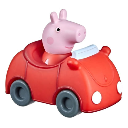 Mini veículo Peppa Pig com a Peppa ao volante do carro vermelho