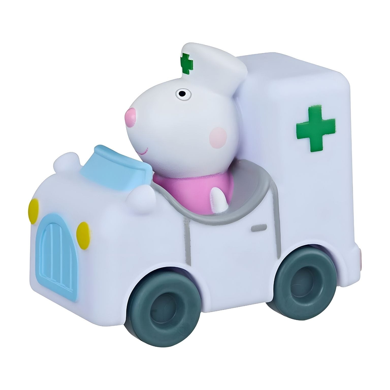 Mini veículo Peppa Pig Zoe em formato de ambulância