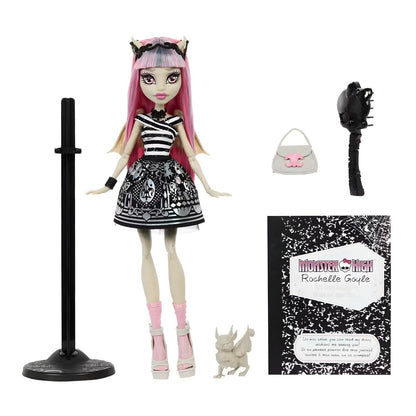 Boneca Monster High Boo-riginal Creeproduction Rochelle Goyle com cabelo rosa e acessórios