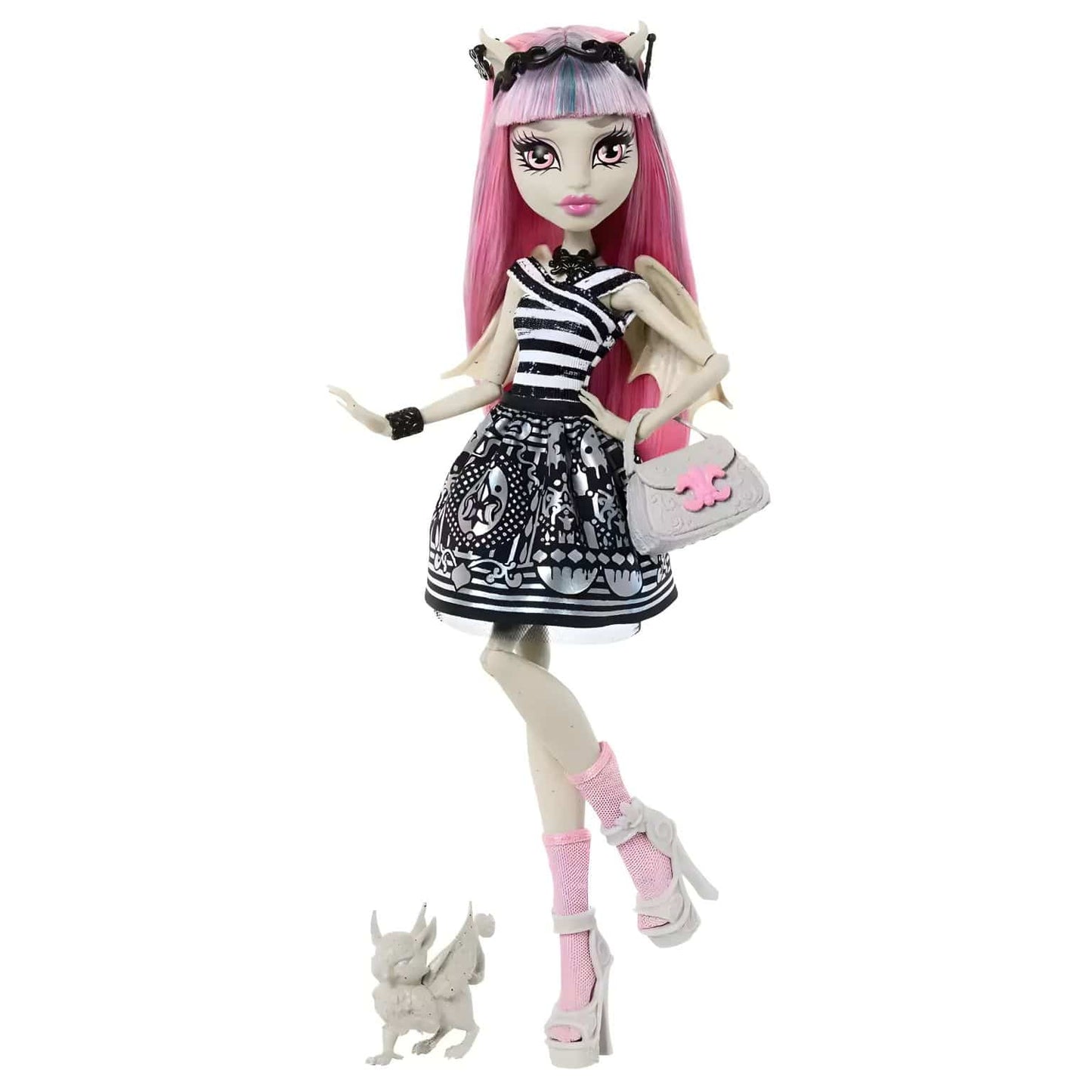 Boneca Monster High Boo-riginal Creeproduction Rochelle Goyle com cabelo rosa e acessórios