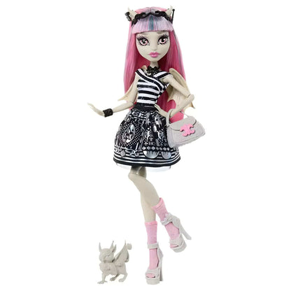 Boneca Monster High Boo-riginal Creeproduction Rochelle Goyle com cabelo rosa e acessórios