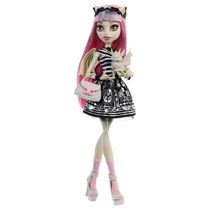 Boneca Monster High Boo-riginal Creeproduction Rochelle Goyle com cabelo rosa e acessórios