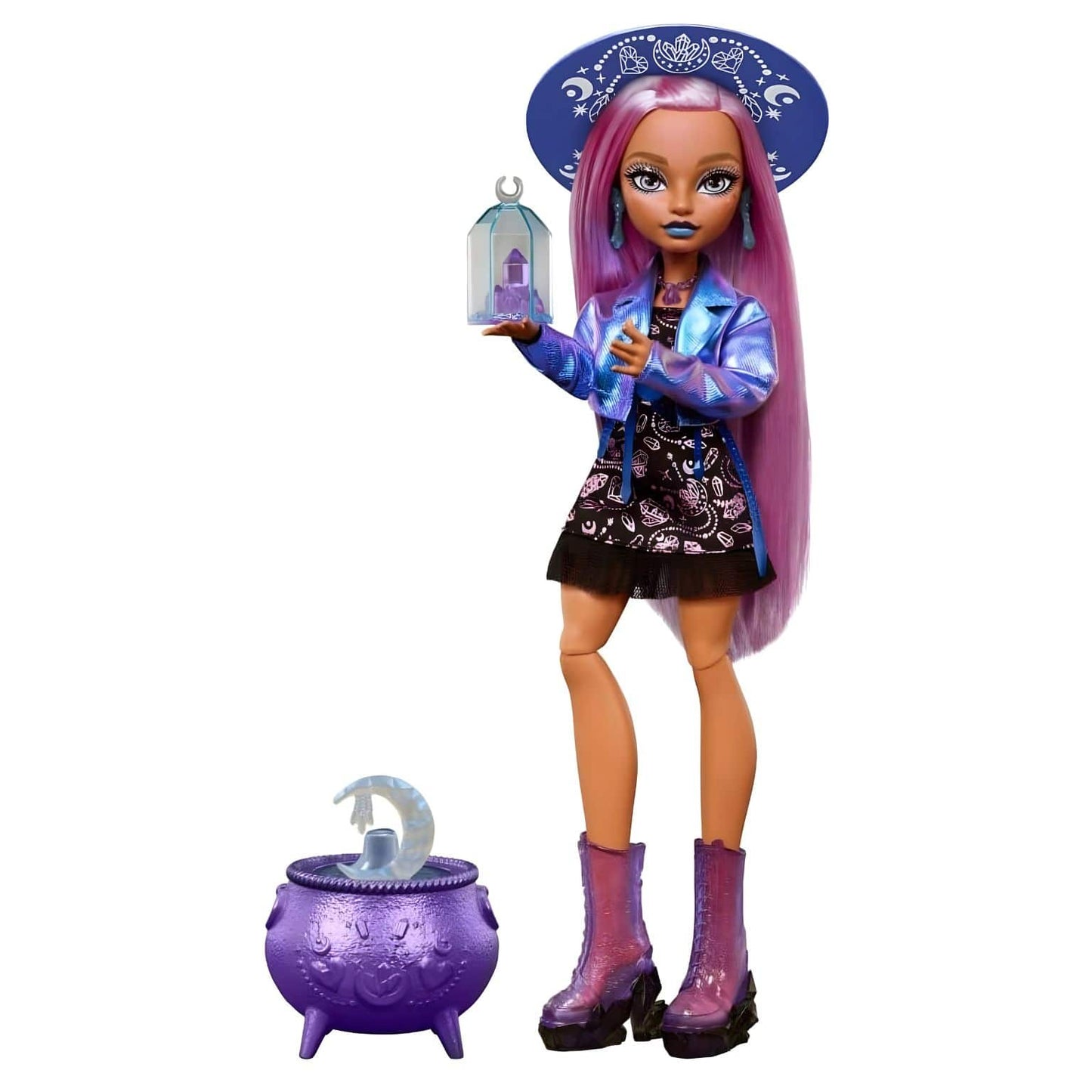 Monster High Moonspell Magic Layla Stone com estilo de inspiração cristalina