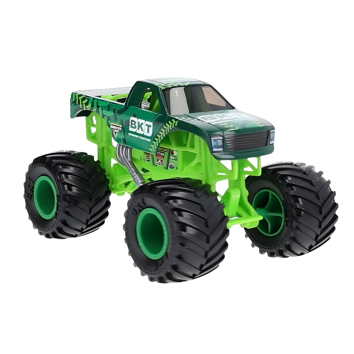 Monster Jam BKT Growing Together camião verde com rodas de grande formato