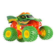 Camião Monster Jam Dragon com grafismos de dragão e estilo de arena