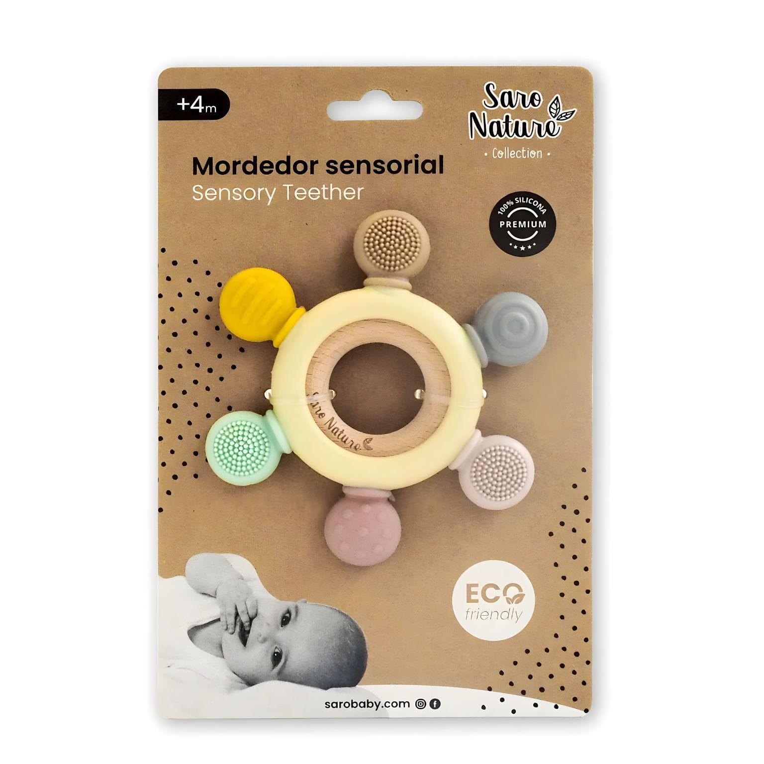 Mordedor sensorial para bebé em imagem principal
