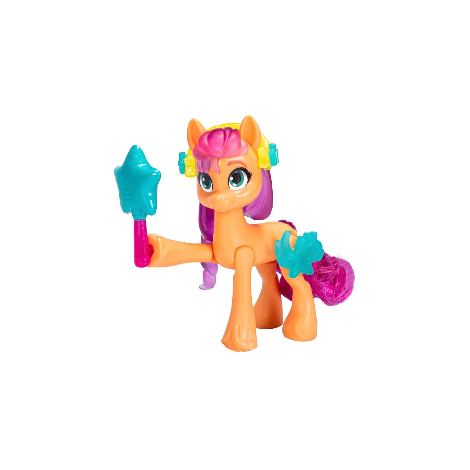 Detalhes da Sunny Starscout My Little Pony com acessórios de personalização