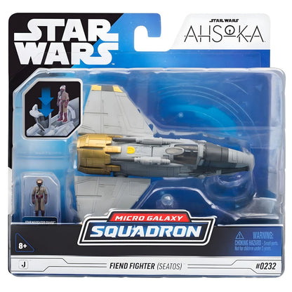 Nave Star Wars Micro Galaxy Fiend Fighter na embalagem Ahsoka