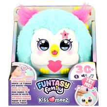 Peluche Funtasy Family Kiss Meez - Coruja verde com coração e acessórios