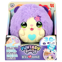 Peluche Funtasy Family Kiss Meez - Hamster roxo com coração e acessórios