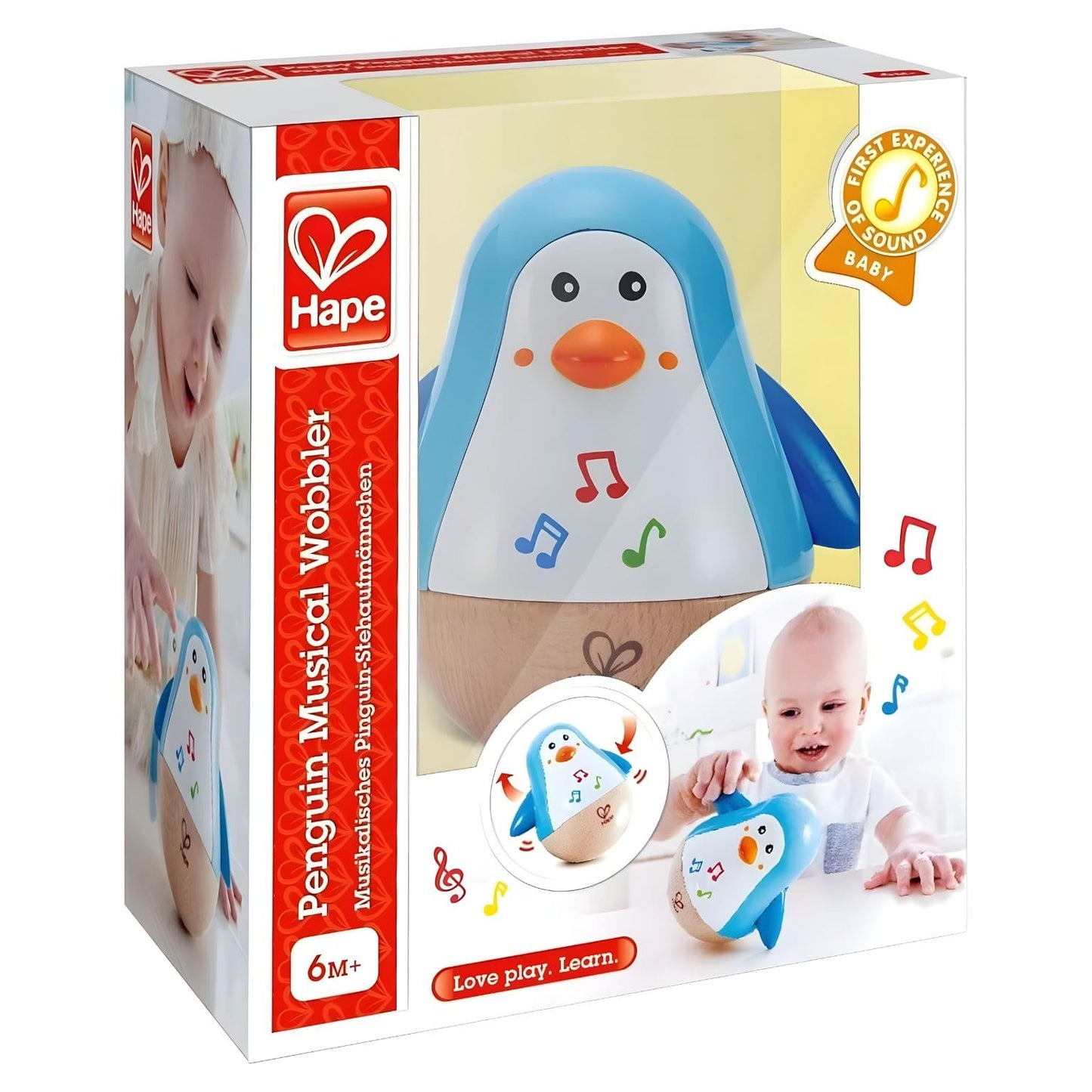 Pinguim Musical sempre em pé Hape em vista principal