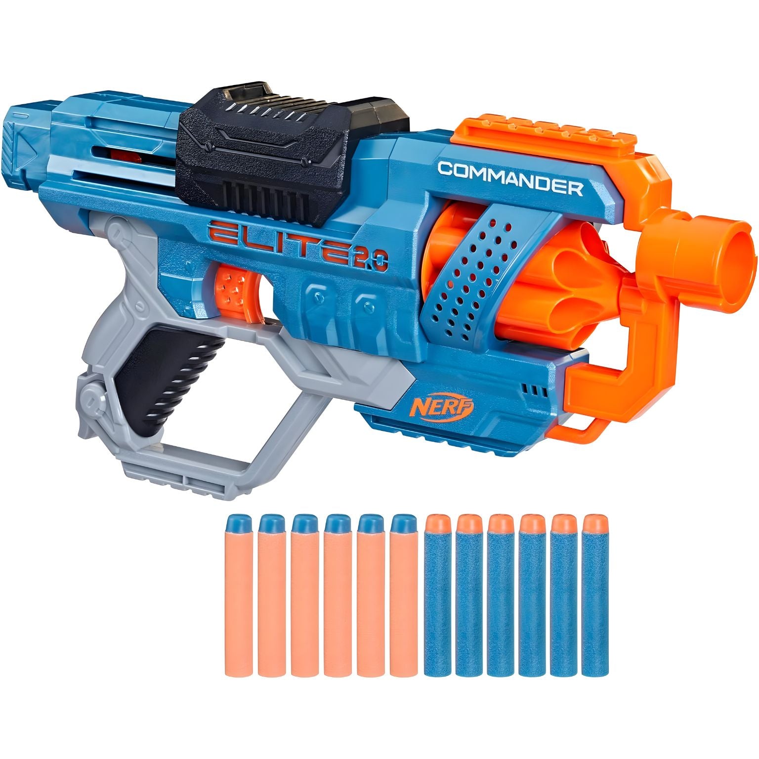 Pistola Nerf Elite 2.0 Commander RD 6 Acao e Precisao