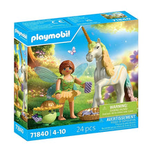 Playmobil 71840 Unicórnio Rainbow Flower com fada vista principal