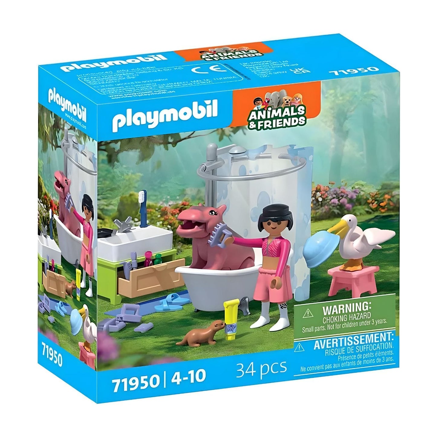 Playmobil 71950 Divertido banho de animais vista principal