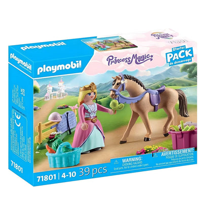 Caixa Playmobil 71801 Starter Pack Princesa com cavalo