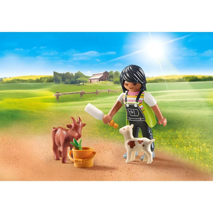 Playmobil 71759 Mulher com cabras num prado de quinta
