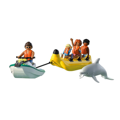 Playmobil 71905 mota de água a puxar barco banana com golfinho