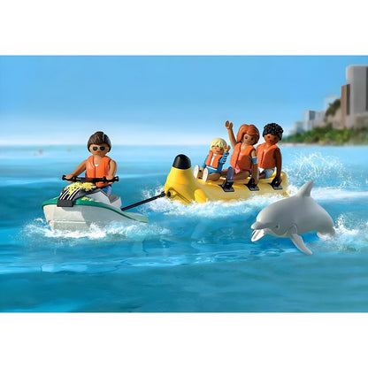 Playmobil 71905 passeio de barco banana no mar com golfinho