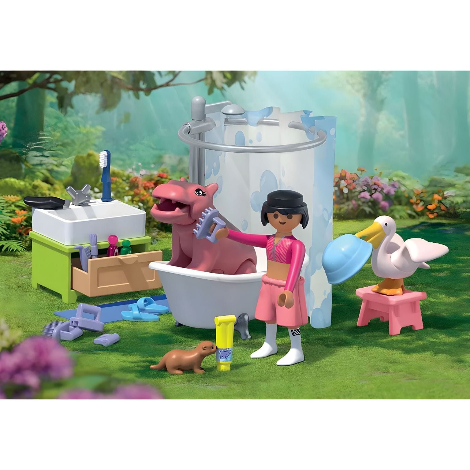 Playmobil 71950 Divertido banho de animais vista adicional 3