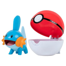 Pokémon Clip 'N' Go Mudkip & Poké ball vermelha e branca a abrir