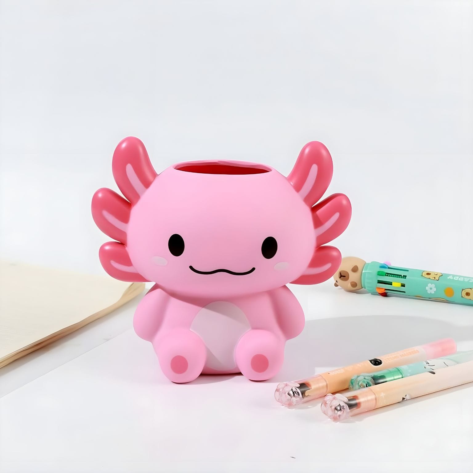Organizador de secretária infantil Axolutely com design 3D divertido