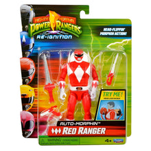 Power Rangers Ranger Vermelho Auto-Morphin na embalagem Re-Ignition