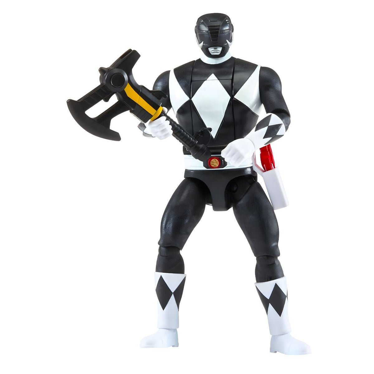 Figura Power Rangers Ranger Preto Auto-Morphin em embalagem