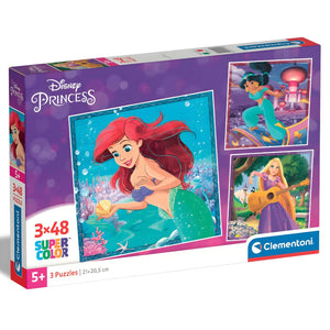 Puzzle Princesas Disney 3 x 48