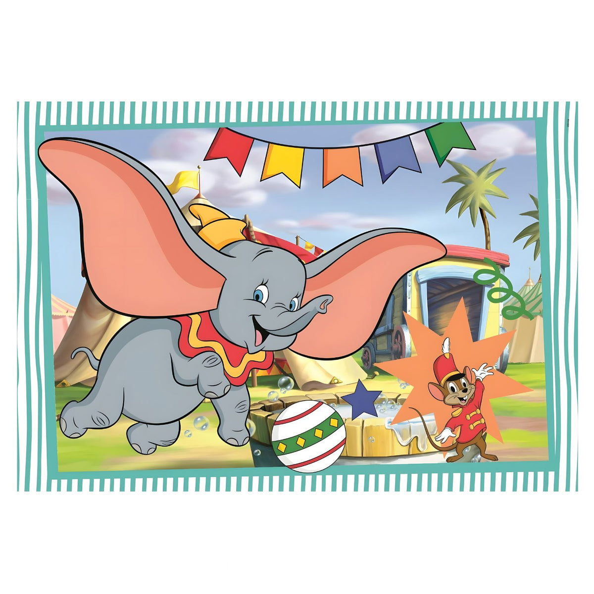 Puzzle infantil Disney 2x20 peças Clementoni – detalhe das ilustrações