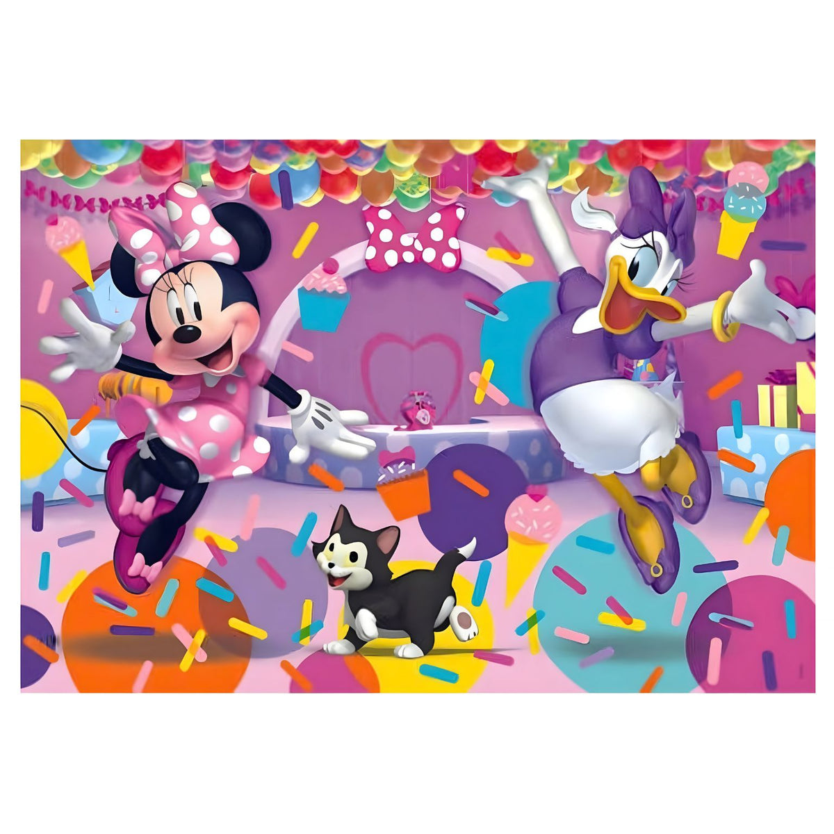 Puzzle Minnie, Margarida e Figaro 104 peças Clementoni