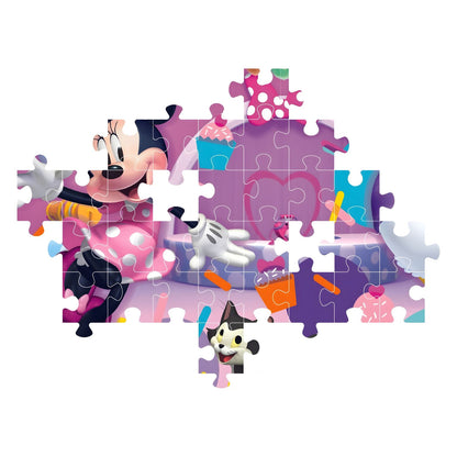 Puzzle Minnie e Margarida parcialmente montado