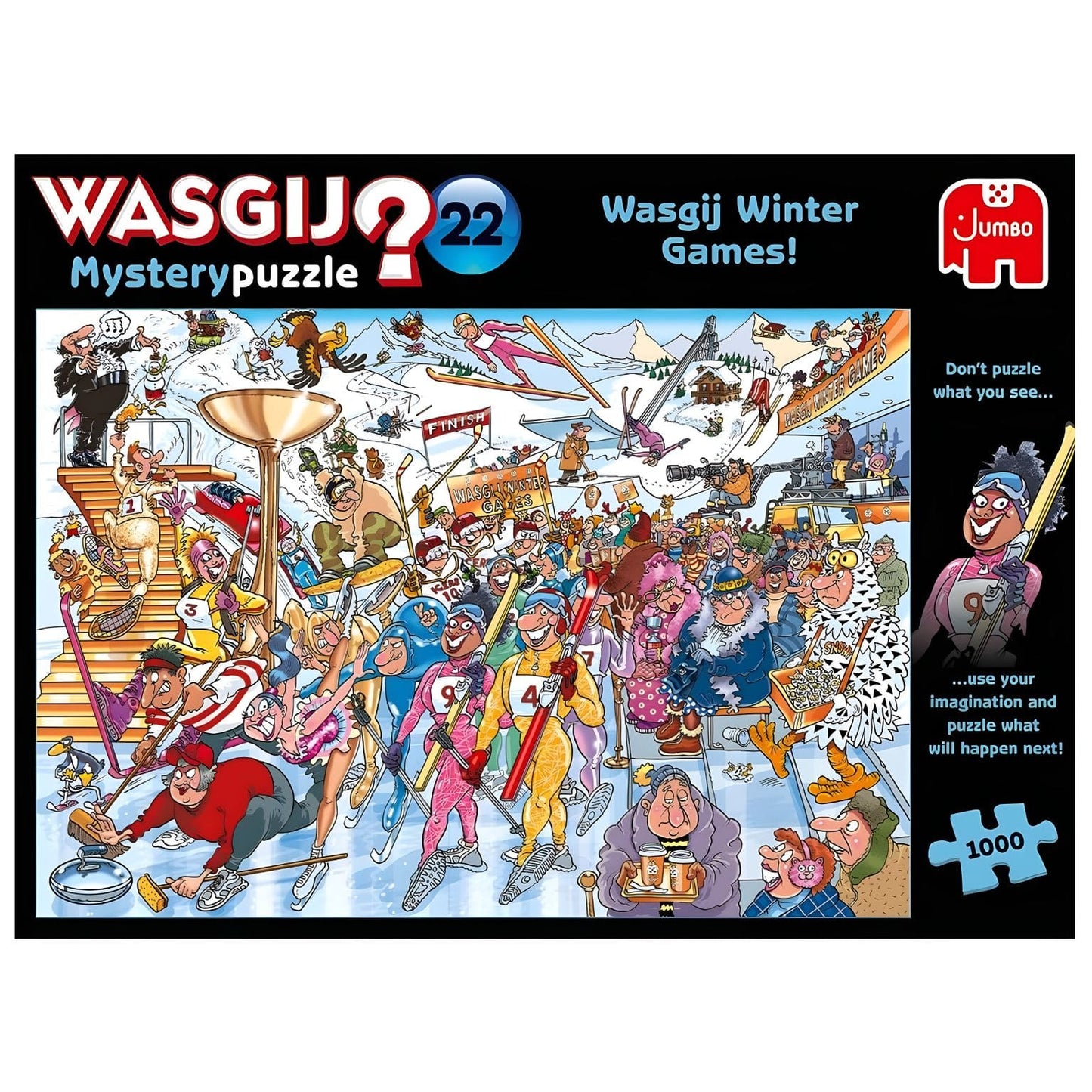 Puzzle Wasgij? 1000 pçs - Winter Games