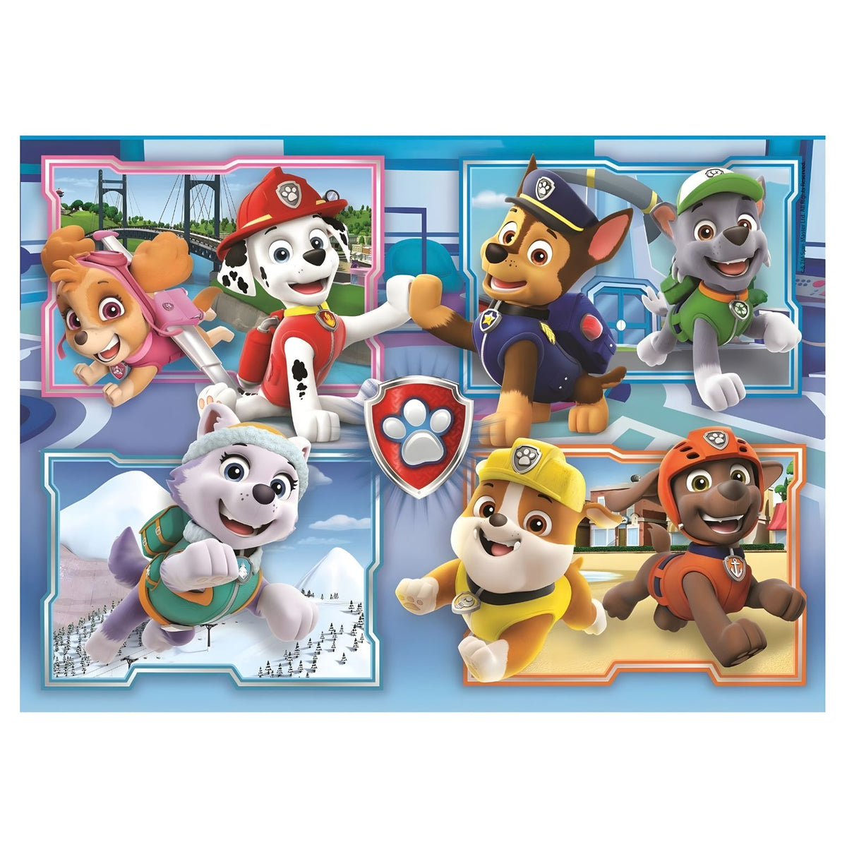 Puzzle infantil Patrulha Pata SuperColor Clementoni – imagem do conjunto