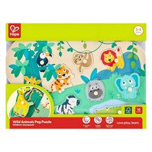 Puzzle de pegas Animais Selvagens Hape em vista principal