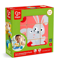 Puzzle em cubos Animais da Quinta Hape em vista principal