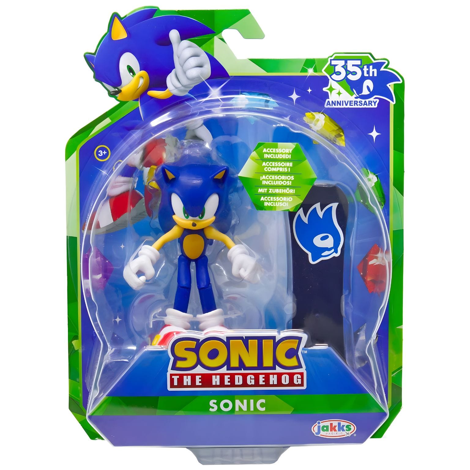 Figura Sonic The Hedgehog para aventuras rápidas e coleção