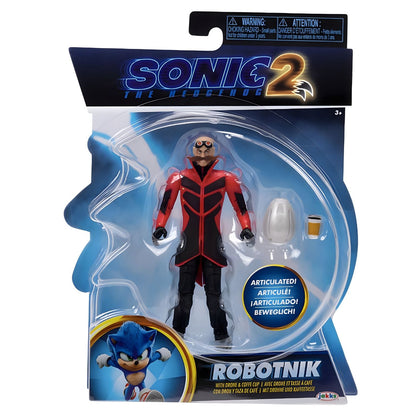 Sonic The Hedgehog Figura Dr. Robotnik com Drone na embalagem Sonic 2