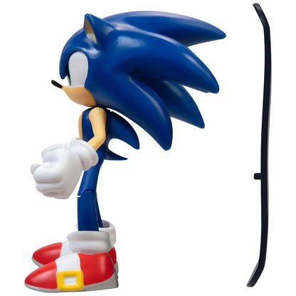 Figura Sonic The Hedgehog vista de perfil com a prancha