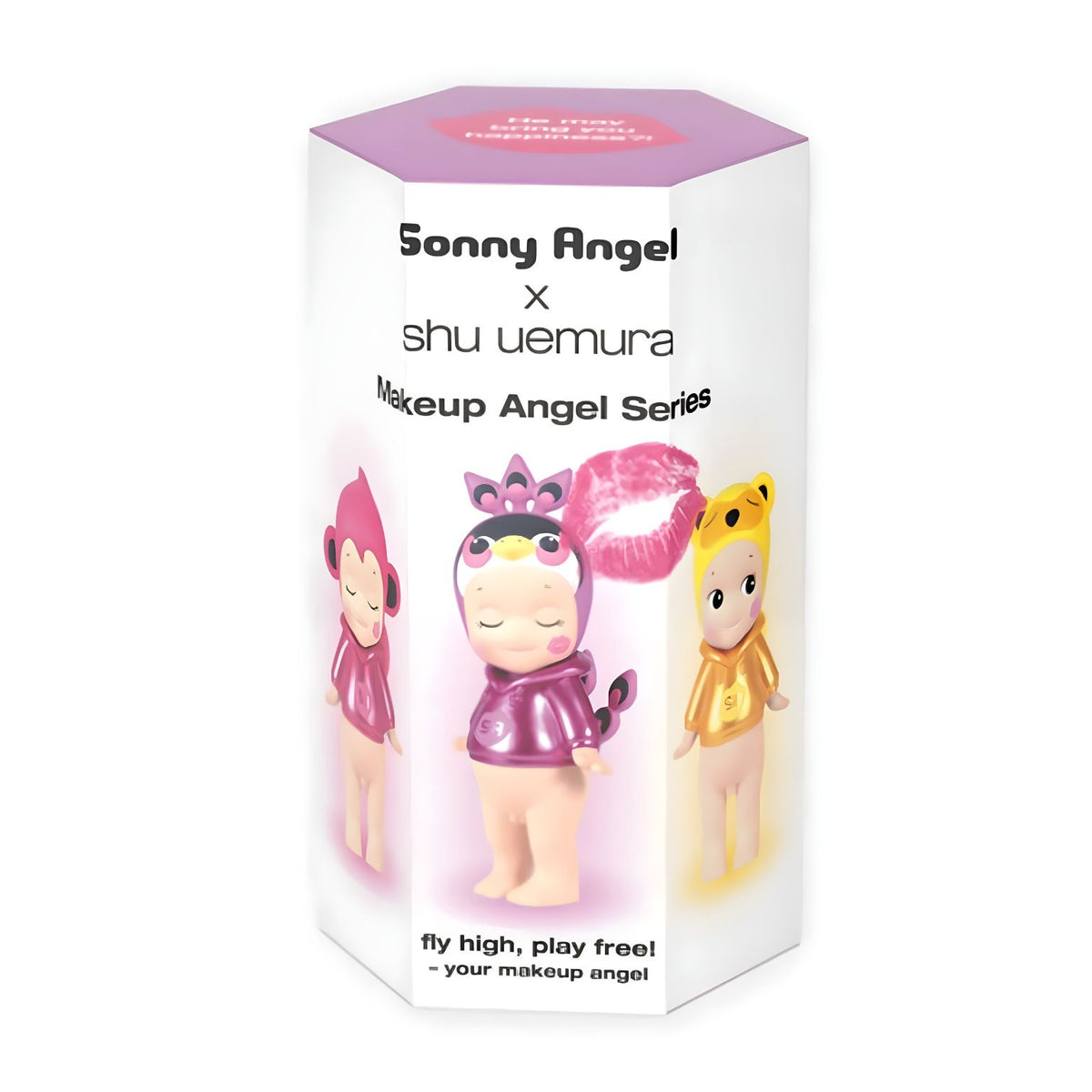 Figura Sonny Angel x shu uemura da série Makeup Angel sobre fundo claro