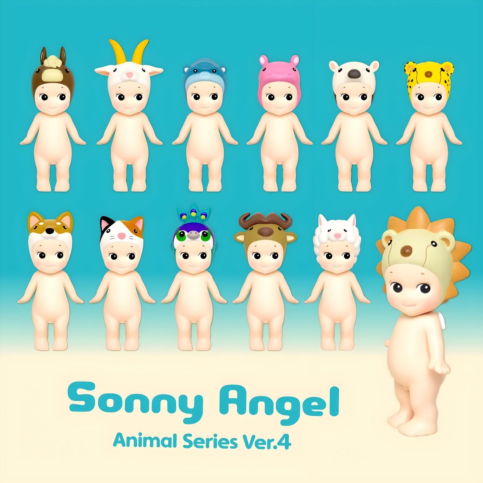 Embalagem Sonny Angel Animais Série 4 com personagens animais