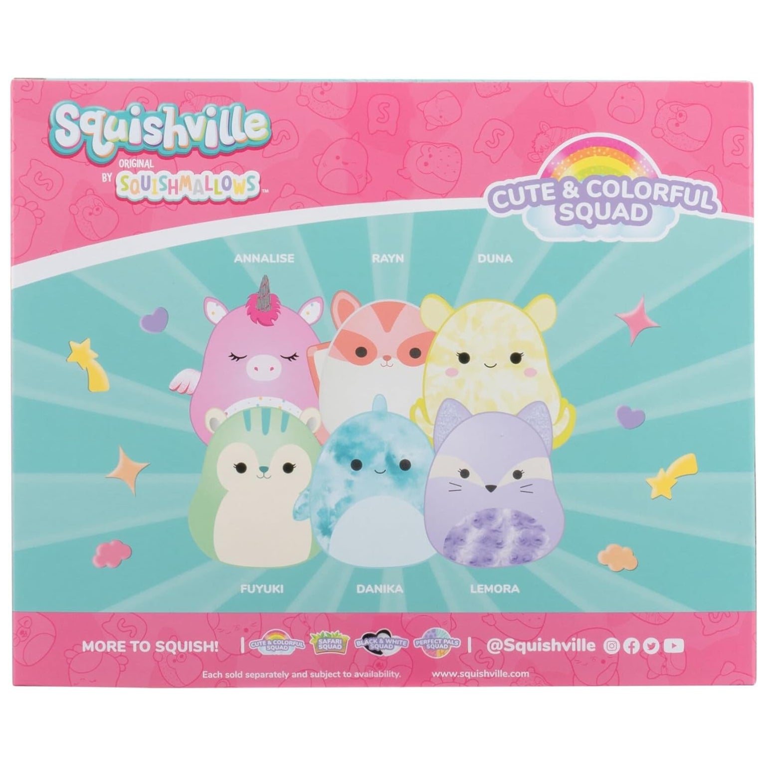 Squishville Mini Squishmallows - Esquadrão Colorido