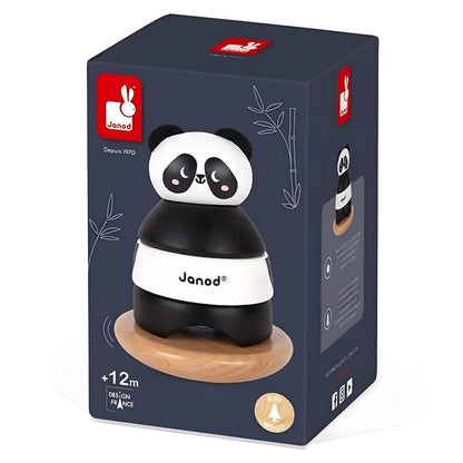 Caixa da Torre de empilhar Panda da Janod