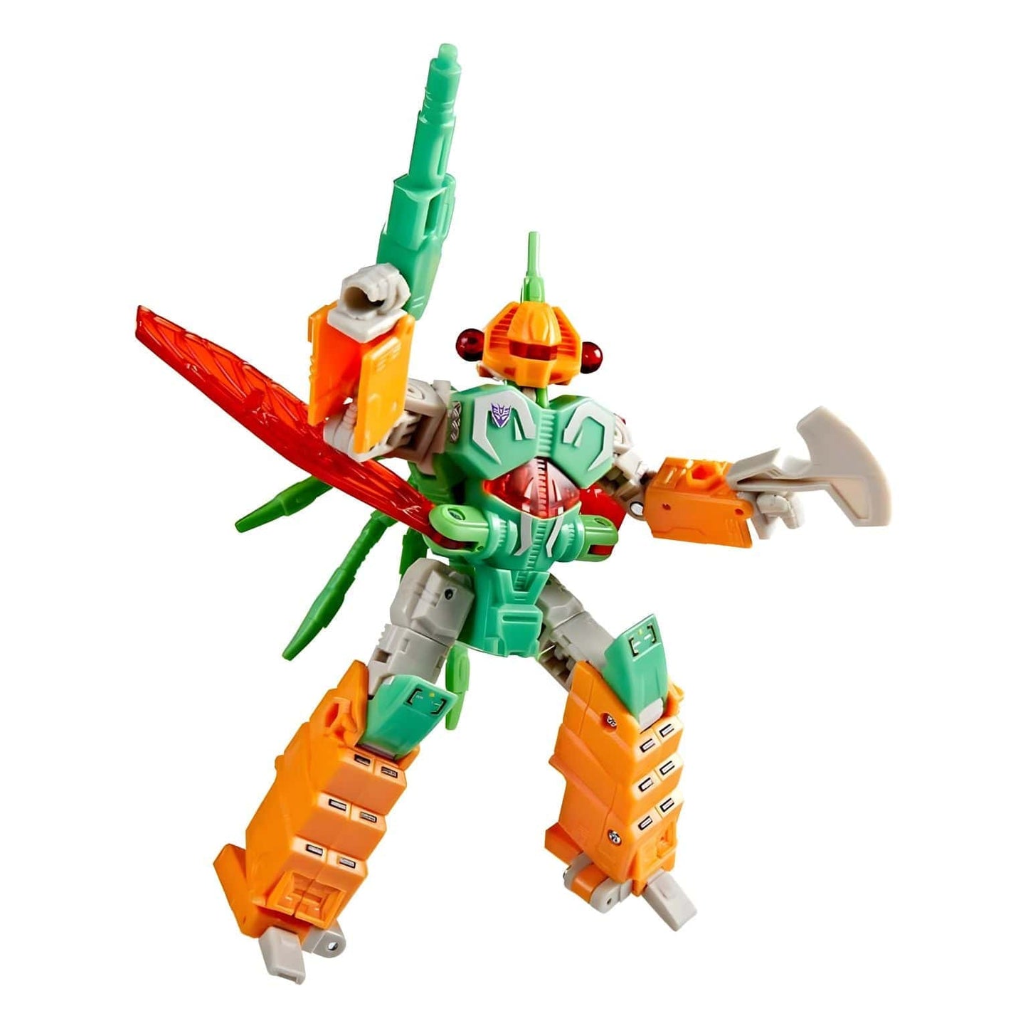 Transformers Age of the Primes - Venin figura Transformers verde e laranja com modo inseto robótico e transformação para robô