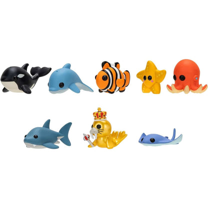 Animais marinhos Adopt Me Into The Sea, incluindo tubarão, raia e foca dourada