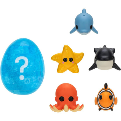 Figuras Adopt Me Into The Sea: golfinho, estrela-do-mar, orca, polvo e peixe-palhaço