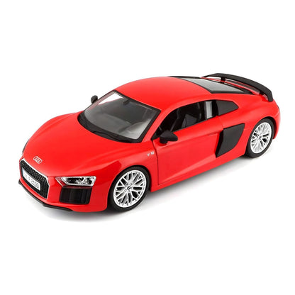Audi R8 V10 plus vermelho visto de frente
