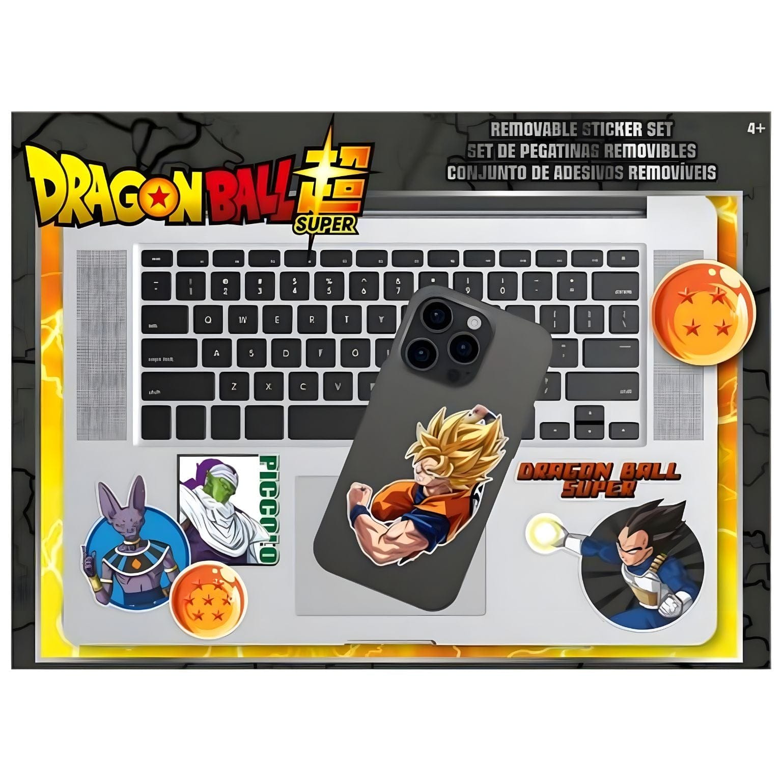 Apresentamos Autocolantes removíveis Dragon Ball com o SKU 230000925 recomendado para + 4 anos
