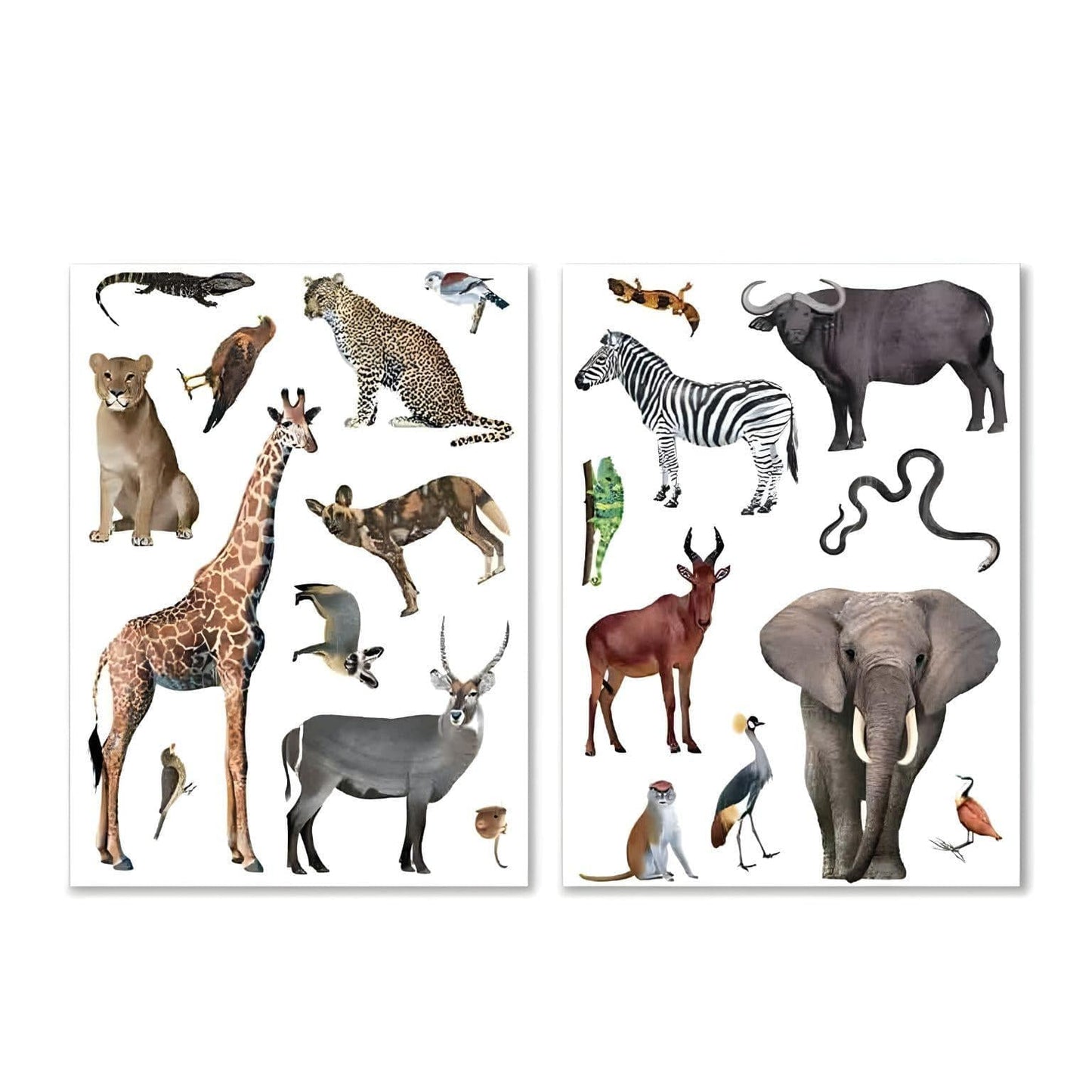 Apresentamos Autocolantes reutilizáveis - Animais da Savana com o SKU 921942725 recomendado para + 3 anos