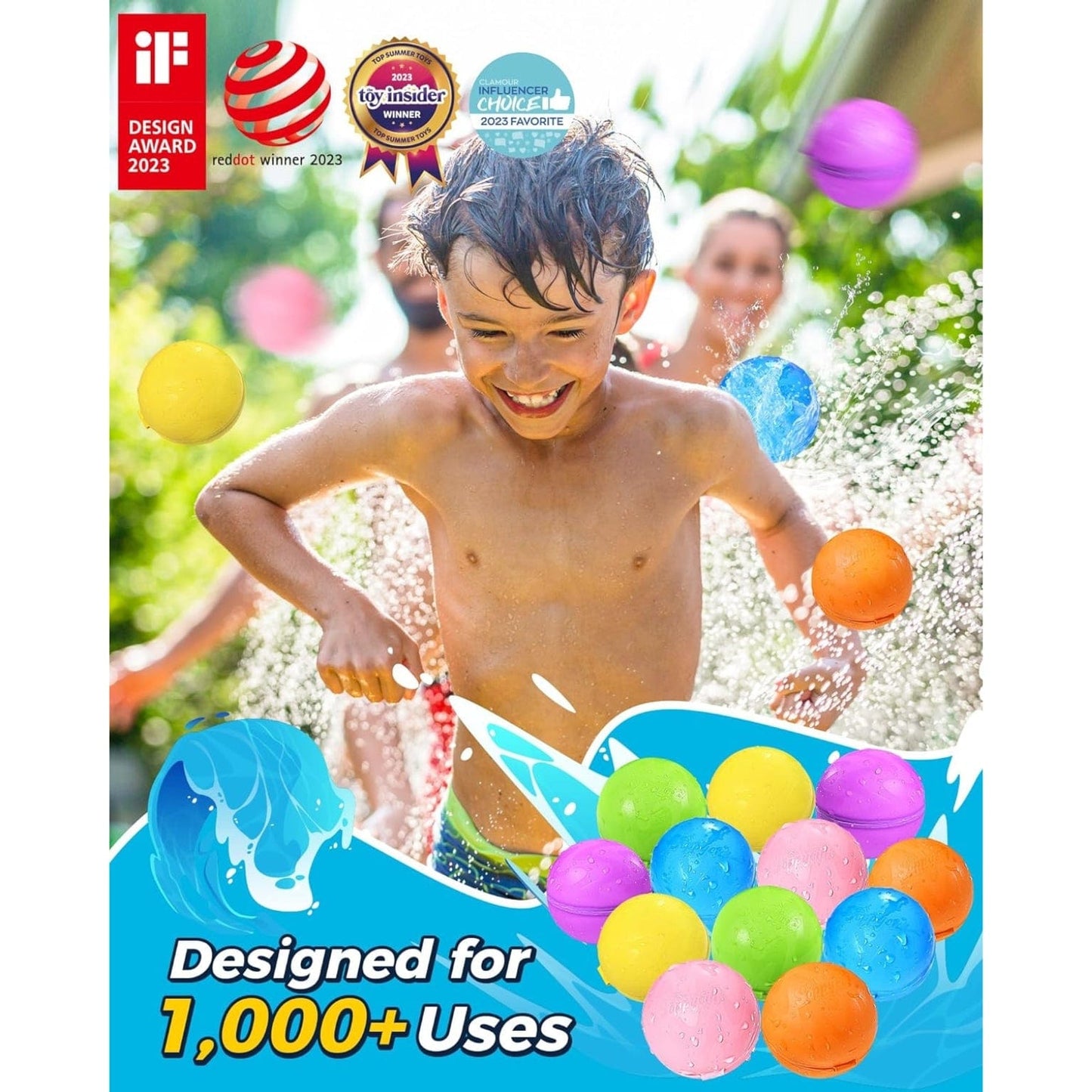 Apresentamos Balões de água reutilizáveis opacos com o SKU 609935324 recomendado para + 3 anos